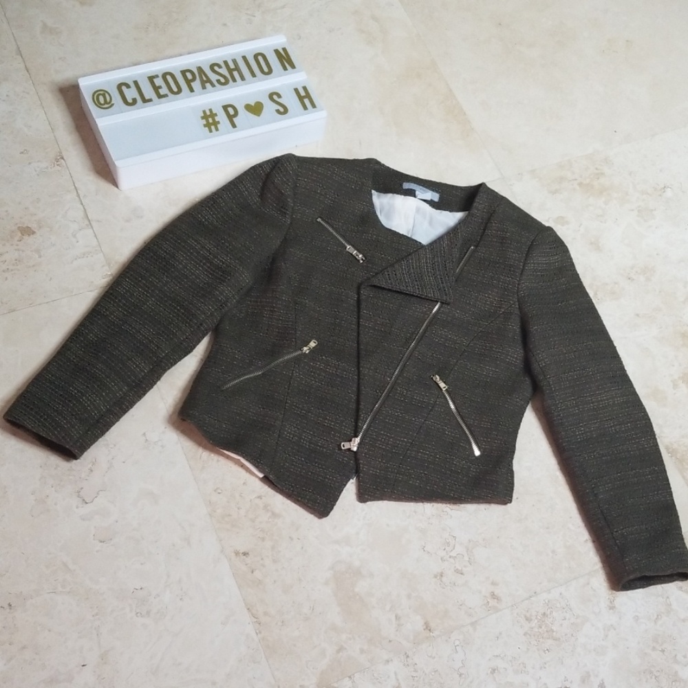 H&M green zipped jacket NWOT